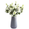 Flores decorativas Delphinium artificial de 70 cm - 4 tallos altos para la decoración del hogar de la boda