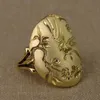 30/pcs Jewelry New Iris laevigata Ring Flower Bird Lady Flower Ring Gift Gift Jewelry Wholesale