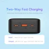 Połączone banki z telefonu komórkowego Baseus 20W Power Bank 30000 mAh Portable Charger PowerBank Szybkie ładowanie zewnętrznej baterii dla iPhone'a 8-14 Seria L230731