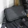 Briefcases Men's Handmade Woven Shoulder Bag 230731