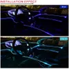 Luzes de carro flexíveis EL Cold Line 3 5m 12V LED Neon Wire Auto Lamps on Light Strip Decoração de interiores 246s