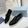 Espadrillas Scarpe firmate Luxury Sneaker Donna Scarpe casual Tela Mocassini in vera pelle Design classico Stivali Slipper Slides di top99 S401 007