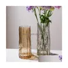 Vases Européen Simple Creative Transparent Colorf Vase En Verre Salon Dessus De Table Smallmouth Maison Fleur Artisanat Décor Drop Delivery G Dhkww