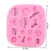 Cake Tools Mechanical Gear Screw Nut Silicone Molds DY Steampunk Fondant Decorating Cupcake Topper Candy Clay Chocolate Moulds 230731