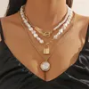 Choker Trendy Jewelry Fashion Luxury Bohemian Multiple Irregular Imitation Pearl Necklaces Design For Women Girl Charm Accessories Gift