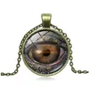 Pendentif Colliers Dragon Eye Time Collier De Pierres Précieuses Sier Bronze Verre Cabochon Pour Femmes Hommes Mode Bijoux Drop Delivery Pendentifs Dhey6