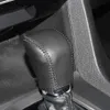 Housses de changement de vitesse pour Honda Civic 10 colliers de changement de vitesse automatique couverture de bouton en cuir véritable bricolage style de voiture noir rouge line2175