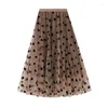 Rokken Vintage Hoge Taille Casual Print Grafische Vrouwen Losse Streetwear Elegante Paraplu Bot Mode Rok Asymmetrisch