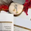 Kedjor säljer 925 sterling silver halsband hängen topas ädelsten för kvinnor födelsedagspresent cocktail smycken