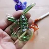 3 pièces mini calebasse narguilés tuyau en verre nouveauté Bong accessoires traditionnels dab rigs oilrig fumer tuyau clair tuyau d'eau