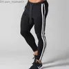 Męskie spodnie Jogger w paski Sport Sports Casual Pants Męs