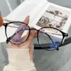 Солнцезащитные очки 2023 винтажные экики рамки женское анти -синий светло -светлый линза Ultra Myopia Оптические очки Unisex