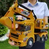 DIECAST MODEL CARS DUŻA Inżynieria Inżynieria Inżynieria Inżynieria Symulacja Model Transport Pojazd Dumper Music Toy Boy Prezent x0731