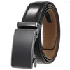 Belts Business Man Belt Casual Fashion Luxury Designer Automatic G Buckle Women Jeans Leather For Male