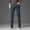 Heren Jeans 2023 Lente Herfst Kleding Jeugd Heren Slanke Rechte Jeans Eenvoudige Mode Heren Fit Katoen Stretch Nostalgische Denim Jeans J230728