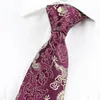 Kinesisk drake tie äkta siden retro blommig slips 9 cm bred bröllop halskläder maskot män band gåva djur affärsanpassning2703