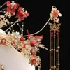 Hair Clips & Barrettes The Red Chinese Wedding Accessories Liusubu Shake Fengguan Ancient Clothing LB3175