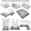 Tapetes padrões geométricos capacho de entrada para sala de estar banheiro tapete de oração tapetes de chão tapetes pés cozinha porta de casa corredor R230728