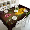 Table Cloth Red Tropical Exotic Flower Tablecloth Cloth Rectangular Kitchen Table Cover Home Party Wedding Decoration Table R230731