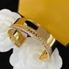 Designer Bangles Love Armband för Womens Gold Luxury Armband Smycken Mens Titanium Steel Silver Armband Tillbehör Bangle G237317D