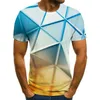 Męskie koszule 2023 Męska kamuflaż T-shirt Summer Casual 3D Printing Of-Neck Fashion Graphic Large Size Streetwear