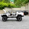 Diecast Model Auto's 124 HUMMER EV Legering Nieuwe Energie Auto Model Diecast Metalen Offroad Voertuigen Auto Model Simulatie Geluid en licht Kinderen Speelgoed Gift x0731