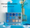 Palette d'ombres à paupières bleu DE'LANCI 15 couleurs Ensemble de maquillage pour bébé Palette mate maquillag yeux Shimmer Palette d'ombres à paupières de haute qualité 230731