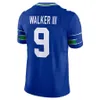 Camiseta de fútbol Metcalf 14 Kenneth Fan 12 Wagner 54 Woolen 27 Smith-Njigba 11 Lockett 16 Walker III 9 Camisetas de hombre Royal Throwback Talla S-XXXL Jersey cosido