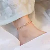 Anklets 2023 Fashion Summer Collocation Drop Oil Pink Fish Anklet Female Titanium Steel Beach Foot Accessories Personality All-match