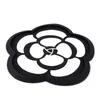 Anti-slipmatten Biety Auto Slip Pad Zwart-wit Bloem Decoratie Mat Camellia PVC Hittebestendig Ronde Mobiele Phone293N