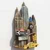 Magnety lodówki Stany Zjednoczone Magnes Fand Magness Statue of Liberty Broadway Enchemark of New York Pougenia Magnet Decor Lodówka x0731