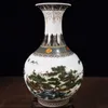 文化と娯楽の花瓶コレクションは、Qianlong Year Qing Dynas 230731で作られたピンク色の100鹿模様の花瓶を作動させます