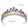 Coroa de flor de resina coreana doce e fofa acessórios de cabelo de cristal tiara para casamento feminino com strass coroa de cabelo joias