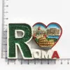 Koelkastmagneten Roma Italië Landmark Koelkastmagneet Toeristische Souvenirs Colosseum ing Zwembad Magnetische Koelkast Sticker Hars Ambachten Collectie x0731