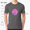 T-shirt da uomo Camicia con motivo floreale Cotone Confortevole Motivi di fiori di alta qualità Fogliame Rosa Novità Loto Gessato Verde neon