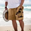 Heren Shorts Heren Hawaiian Board Landschap Gedrukt Trunks Met Zakken Oversized Hardlopen Vakantie Vakantie Reizen Strand Mannelijke Outfits