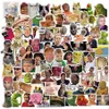 Autocollant de voiture 100 50pcs Funny Meme Stickers pour enfants Laptop Phone Case Scrapbooking Car Graffiti Vinyl Stickers Sticker Style Trendy T262g