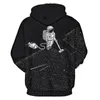 Erkek Hoodies Sweatshirts Komik Moda Menwomen 3D Baskı Astronot Elektrikli Temizleyici İnce Kapşonlu Kapşonlu Üstler 230731