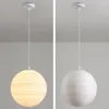 Kolye lambaları Nordic 3D Baskı Ay Avize Lambası Oturma Odası Modern LED LIGE Çocuk Yatak Odası Evi Durum