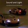 Diecast Model Cars 132 McLaren 570S Alloy Sports Car Model Diecasts Metal Toy Vehicles Car Model Simulation Sound Light Collection Childrens Gift x0731