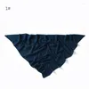 Halsdukar yuzhen gränsöverskridande ren färg pärla chiffong triangulär bindemedel bakad porslin strass monokrom huvudduk