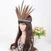 Headwear Hair Accessories Feather Hair Band Tiara Bohemian Indian Gypsy Dance Show pannband Tillbehör Nationell stil 230729