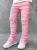 Jeans da uomo Moda Scava Fuori Jeans da uomo strappati Streetwear Y2K Stile Patchwork Design Pantaloni in denim dritti per uomo Pantaloni Hip Hop Jean 230729