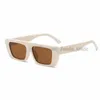 Gafas de sol para mujer Protección solar UV400 Gafas de sol cuadradas pequeñas de moda Hombres que conducen Gafas de chupito de calle de viaje 4 colores 10PCS nave rápida
