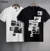 Camisetas masculinas Originality Eyes Lip Printing Elegante Algodão Summer Top Casal Outfit Shirt For Men Italian DT931#