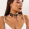 150 CENTIMETRI Catene di Corda Lunga Con Grande Collana di Fiori per le Donne Delle Signore Regolabile Bowknot Choker Y2K Gioielli Wed Accessori