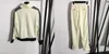 Women's Hoodies Sweatshirts 23 Years Sports Set Zipper Pocket Stand up Collar Long Sleeve CoatSide Ribbon Panel Elastic Waist Casual Pan 230731