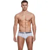 Underpants Tauwell Men's Briefs Comfortable Sports Cotton Underwear Black And White Low Rise