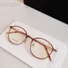 Solglasögon Designer New Korean Edition B Titanium Glasses Frame Transparent Tan Gold Full Lightweight 2A09 Z45D