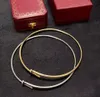 2023 Luxus-Charm-Halsband und Halskette mit Diamant-Nageldesign in zwei Farben vergoldet und silbern mit Boxstempel PS7447B